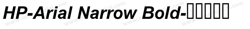 HP-Arial Narrow Bold字体转换